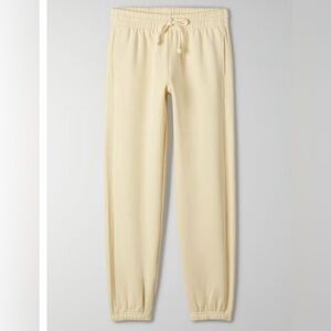 TNA COZY FLEECE BOYFRIEND JOGGER (light yellow)